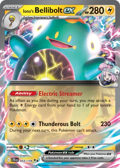 Iono’s Bellibolt ex #JTG 053