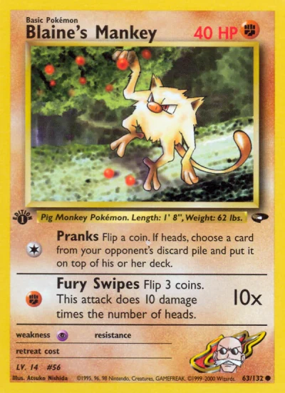 Blaine's Mankey #63