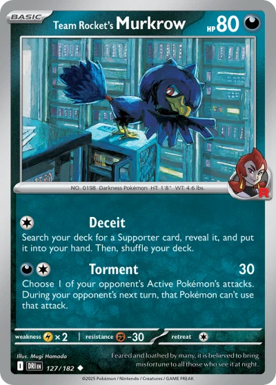 Team Rocket's Murkrow #127
