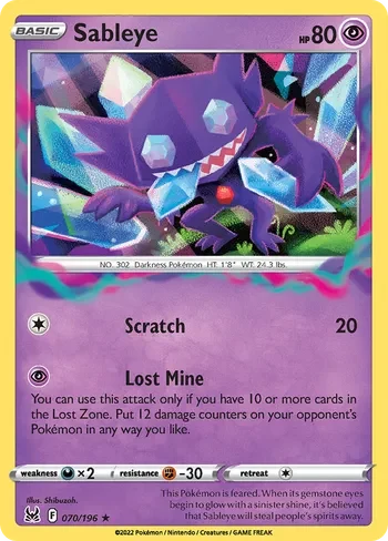 Sableye #LOR 070