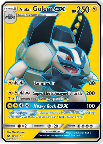 Alolan Golem-GX #102