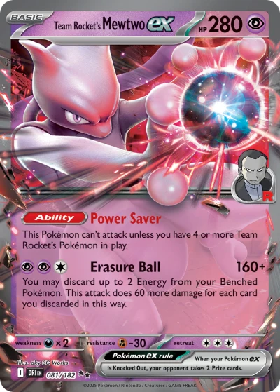 Team Rocket’s Mewtwo ex #DRI 081