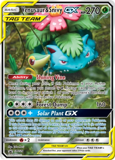 Venusaur & Snivy-GX #SM229