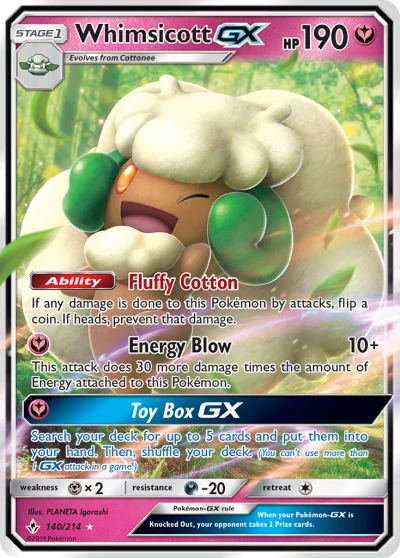 Whimsicott-GX #140
