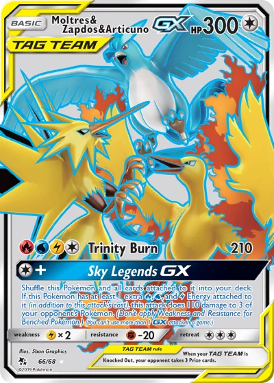 Moltres & Zapdos & Articuno-GX #66