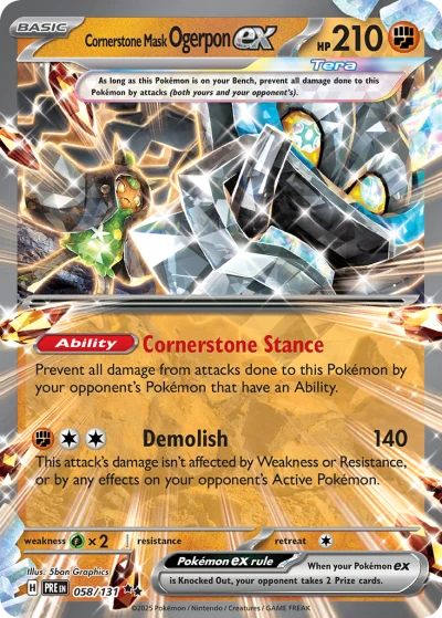 Cornerstone Mask Ogerpon ex #58