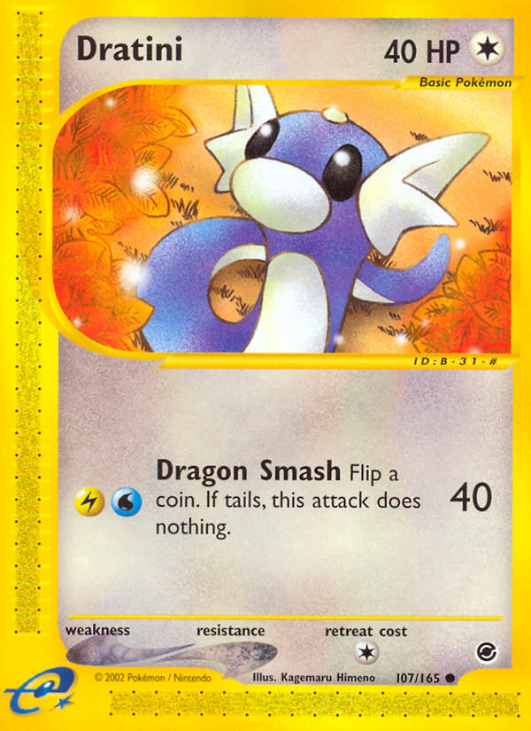 rare dratini card Pokemon - Dragonair 181/165 - Pokemon 151 -Illustraion [L] Tail Slap (10) Pokemon EX Dragon Dratini #26 Dragonite 149/165 - Dragonair Dratini