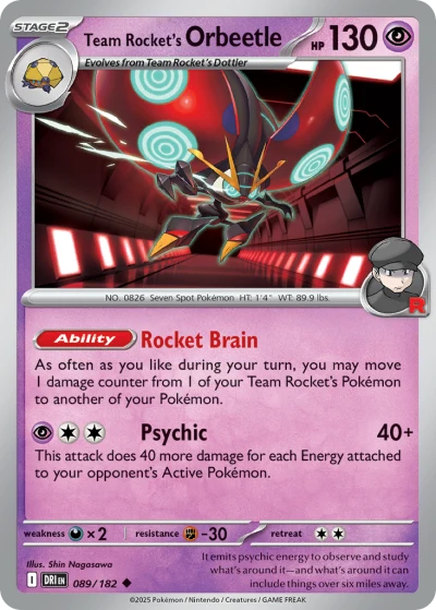 Team Rocket's Orbeetle #89