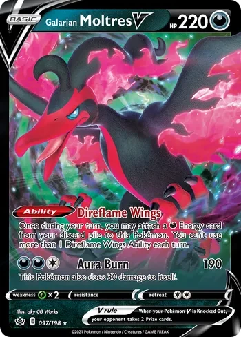 Galarian Moltres V #CRE 097