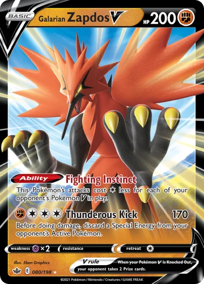 Galarian Zapdos V #80