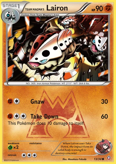 Team Magma's Lairon #13