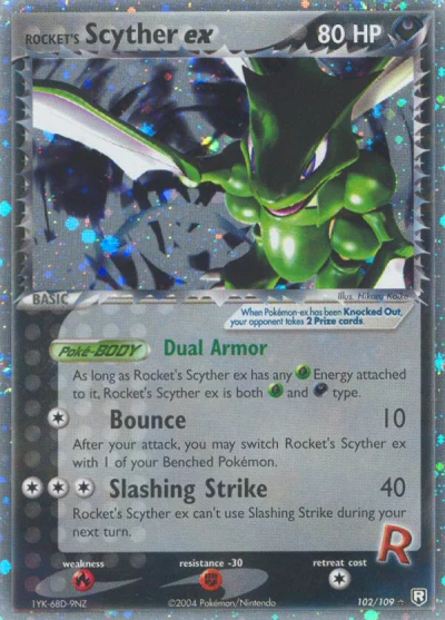 Rocket's Scyther ex #102