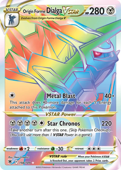 Origin Forme Dialga VSTAR #198