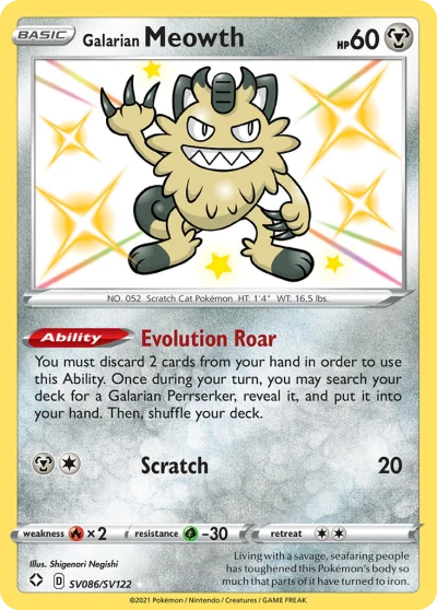 Galarian Meowth #SV086