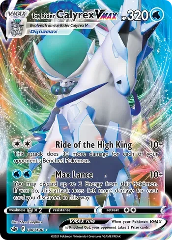 Ice Rider Calyrex VMAX #CRE 046