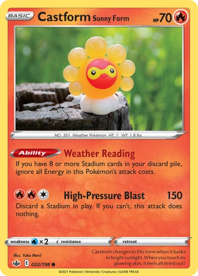 Castform Sunny Form #22