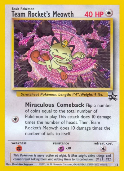 Team Rocket's Meowth #18