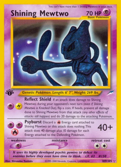 Shining Mewtwo #109