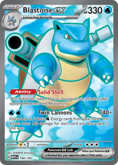 Blastoise ex #184