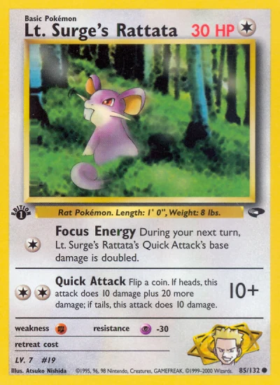 Lt. Surge's Rattata #85