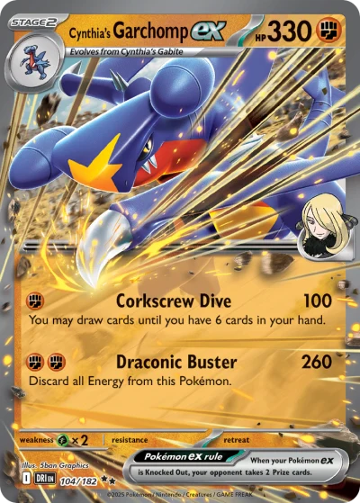 Cynthia's Garchomp ex #104