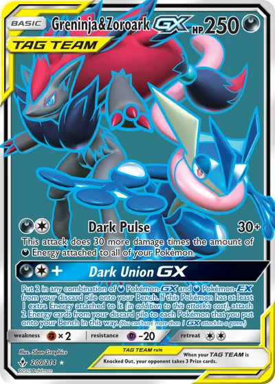 Greninja & Zoroark-GX #200