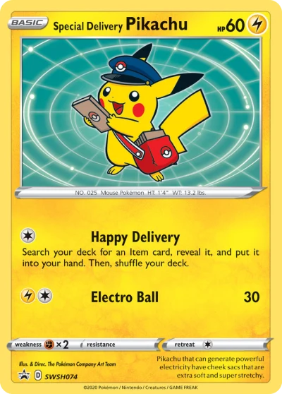 Special Delivery Pikachu #SWSH074