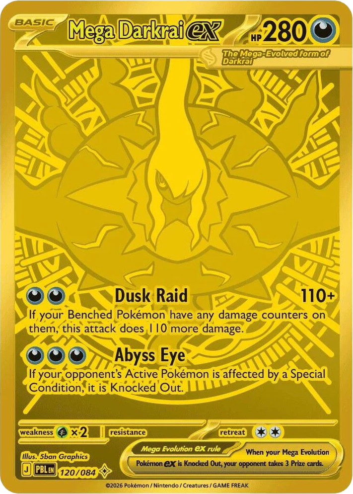 Pokémon Card: Mega Darkrai EX MUR Mega Darkrai ex — $159.20 · Pitch Black #120 — GRLD