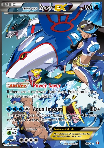 Team Aqua's Kyogre-EX #6