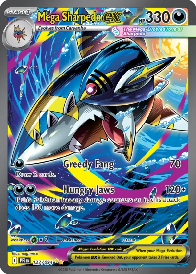 Mega Sharpedo ex #127