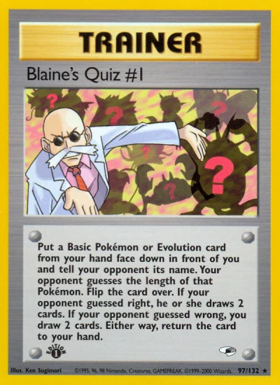 Blaine's Quiz #1 #97