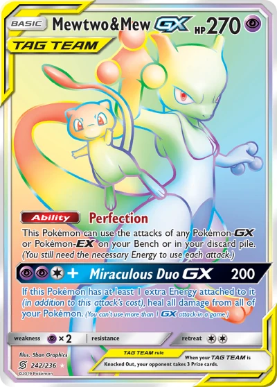 Mewtwo & Mew-GX #242