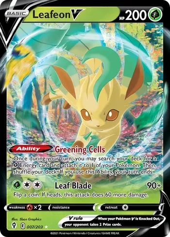 Leafeon V #EVS 007