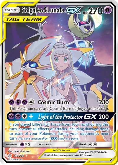 Solgaleo & Lunala-GX #216