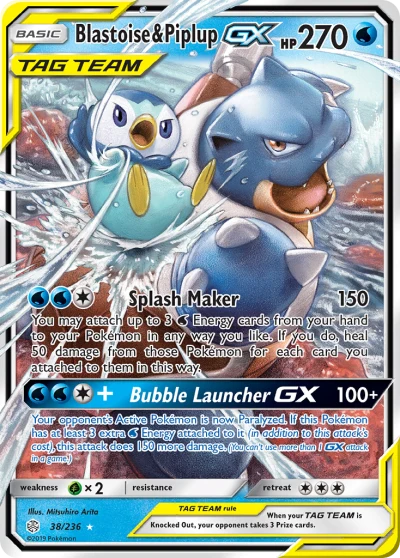 Blastoise & Piplup-GX #38