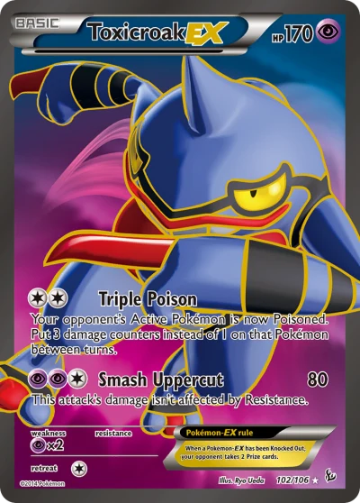 Toxicroak-EX #102