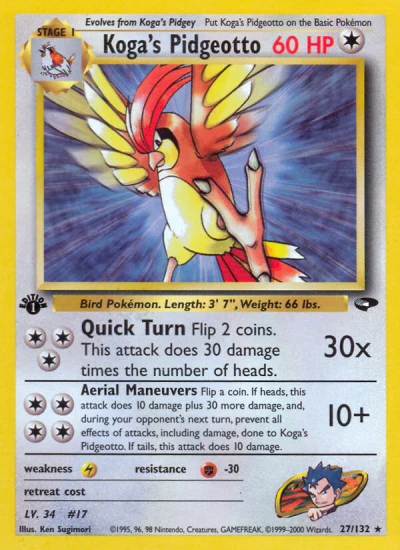 Koga's Pidgeotto #27