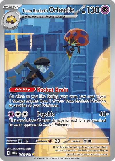 Team Rocket's Orbeetle #198