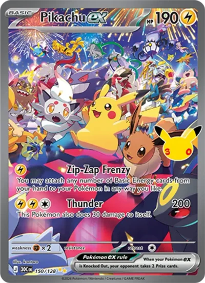 Pikachu ex #150