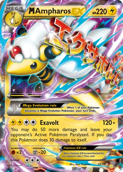 M Ampharos-EX #28