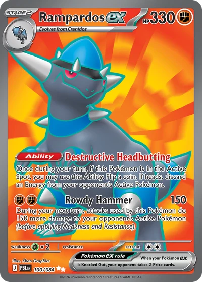 Rampardos ex #100