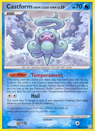 Castform Snow-Cloud Form #50