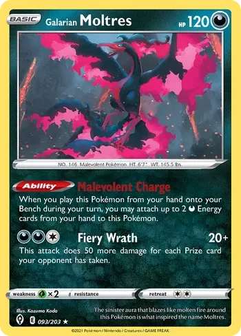 Galarian Moltres #EVS 093