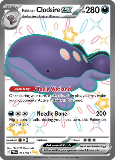 Paldean Clodsire ex #219
