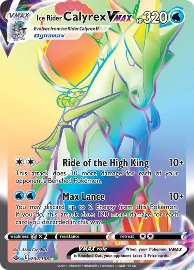 Ice Rider Calyrex VMAX #202
