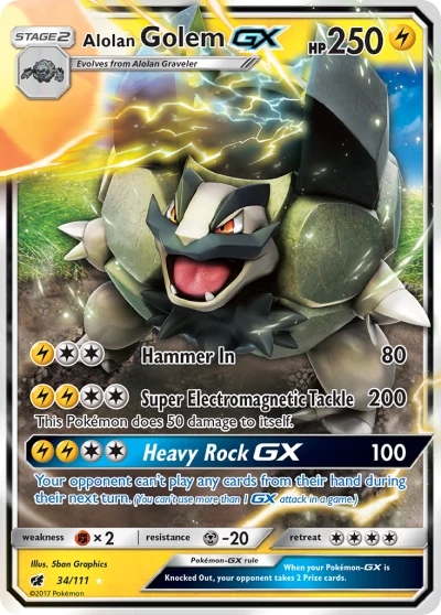 Alolan Golem-GX #34