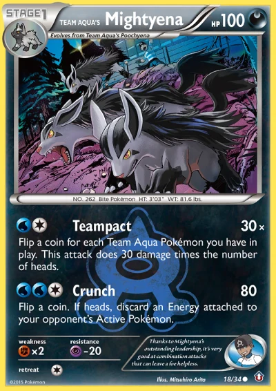 Team Aqua's Mightyena #18